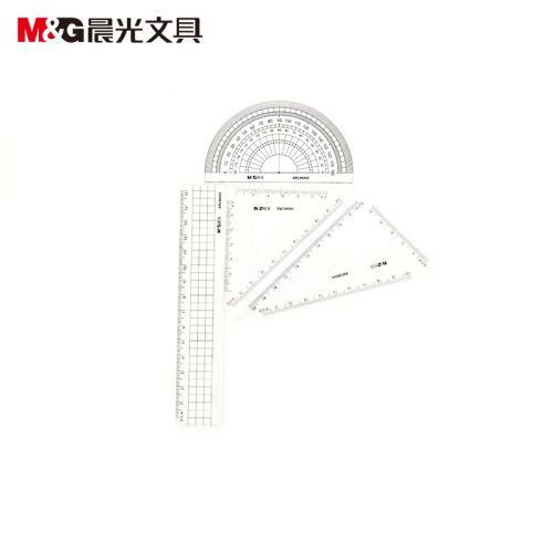 晨光（M&G）考试绘图测量套尺 (直尺+三角尺*2+量