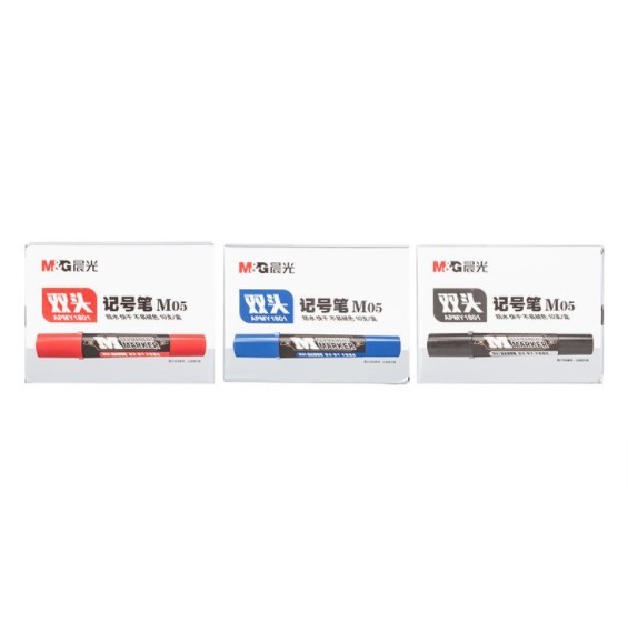 晨光(M&G)APMY1801大双头记号笔 10支/盒 马克笔 油性