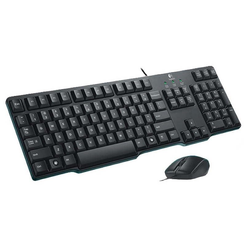 罗技（Logitech） MK100 防水键鼠套装 有线键盘鼠标