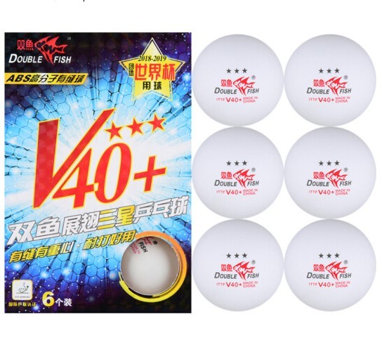 双鱼乒乓球三星 展翅ABS新材料V40+ 3星兵乓球比赛