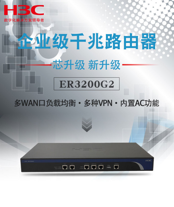 华三（H3C）ER3200G2 多WAN口全千兆企业级VPN网关路