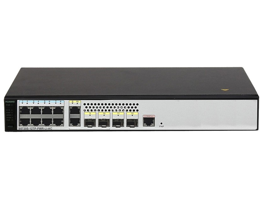 华为S5720-12TP-PWR-LI-AC交换机 8千兆电口4千兆光PO