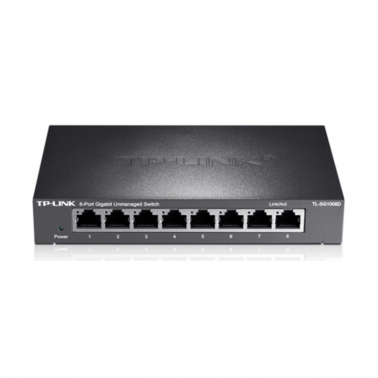 TP-LINK 8口千兆交换机 企业级交换器 监控网络网线