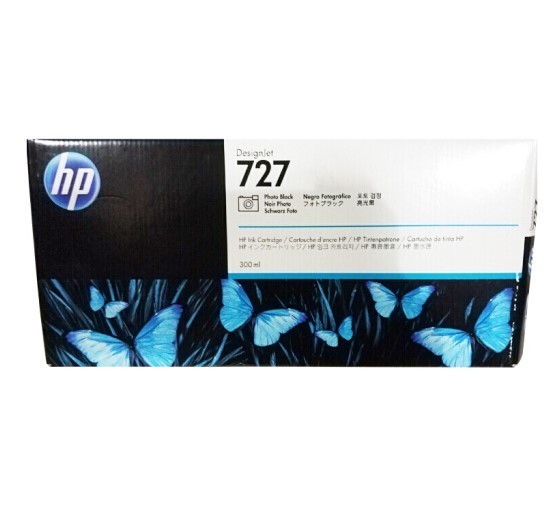 惠普（HP）727号墨盒 (C1Q12A) MK消光黑色墨盒 (适用