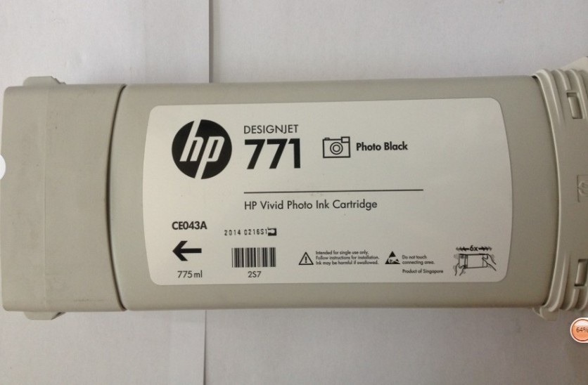 惠普/HP CE043A B6Y05A(771号)(Z6200) 照片黑墨盒 